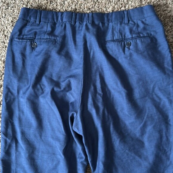 Ermenegildo Zegna 34 x 26 Blue Torino Dress Pants - Picture 6 of 7